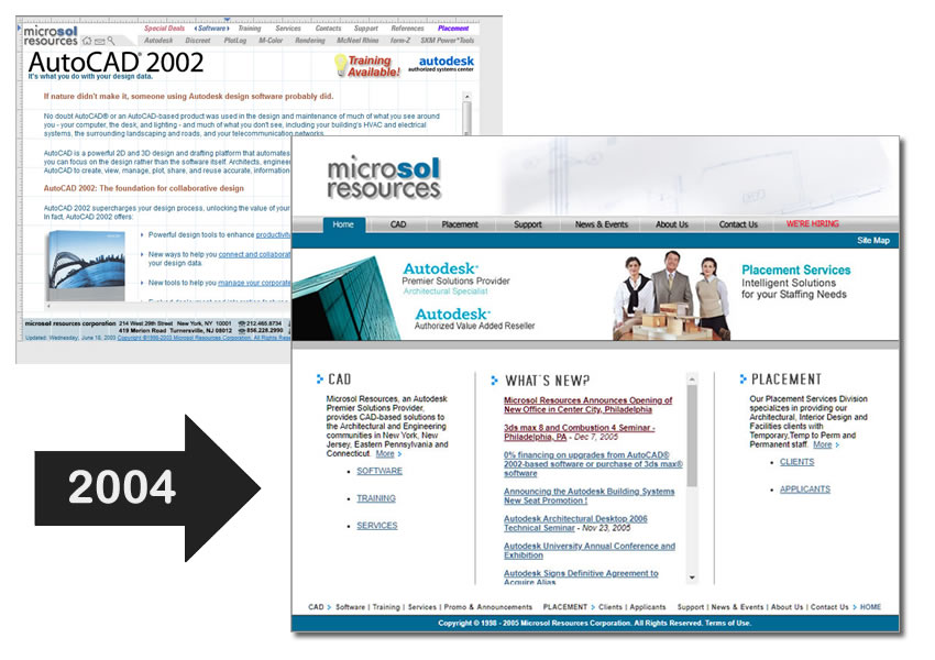 Microsol 2004 Redesign